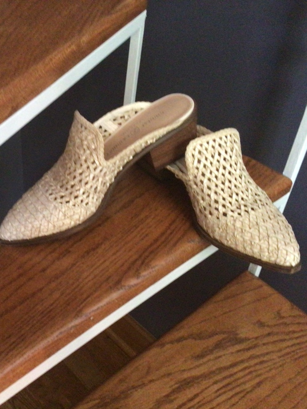 Chinese Laundry Beige Woven Mules